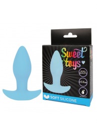 Голубая анальная втулка Sweet Toys - 8,5 см. - Bior toys