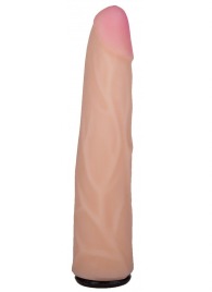 Телесная насадка с венками на Harness с коннектором GREEN LINE - 18 см. - LOVETOY (А-Полимер) - купить с доставкой в Нефтеюганске