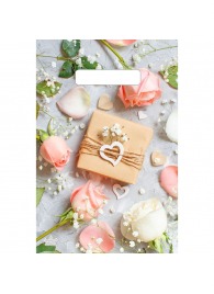 Полиэтиленовый пакет  Подарочек  с вырубной усиленной ручкой - 20 х 30 см. - Сима-Ленд - купить с доставкой в Нефтеюганске