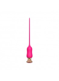 Розовый тонкий стимулятор Nipple Vibrator - 23 см. - I-MOON - купить с доставкой в Нефтеюганске
