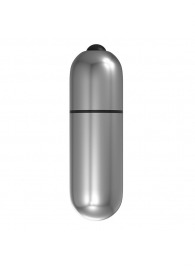 Серебристая вибропуля с вибрацией - Baile