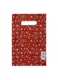 Красный подарочный новогодний пакет с вырубной ручкой (20х30 см) - Сима-Ленд - купить с доставкой в Нефтеюганске