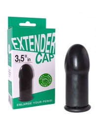 Чёрный латексный удлинитель пениса 3.5 in - Sitabella - в Нефтеюганске купить с доставкой