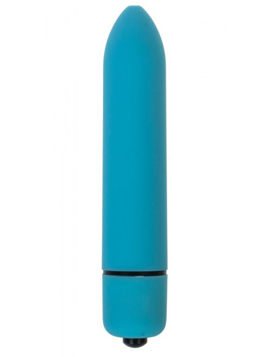 Голубая вибропуля с заострённым кончиком - 9,3 см. - OYO