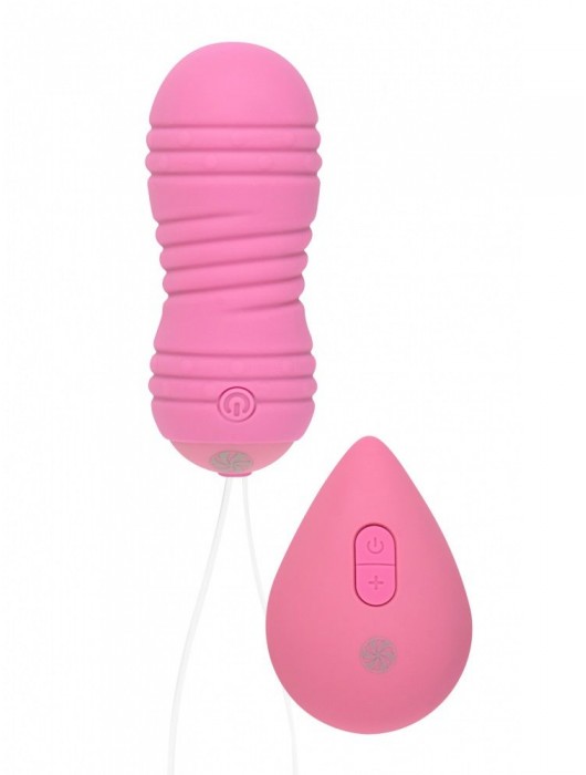 Розовые вагинальные виброшарики с пультом ДУ Ray - 8,3 см. - Lola Games