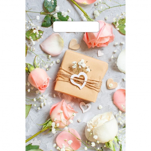 Полиэтиленовый пакет  Подарочек  с вырубной усиленной ручкой - 20 х 30 см. - Сима-Ленд - купить с доставкой в Нефтеюганске