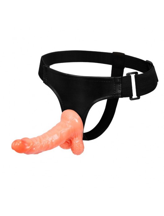 Реалистичный страпон на ремешках - 15,5 см. - Baile - купить с доставкой в Нефтеюганске