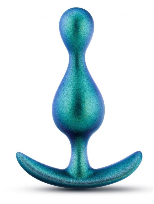 Бирюзовая анальная пробка The Photon Plug - 11,4 см. - Blush Novelties