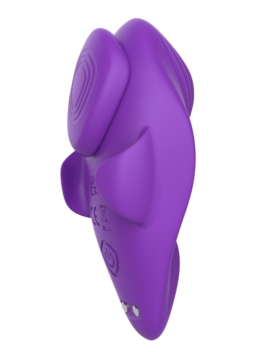 Фиолетовый вибратор в трусики с магнитной фиксацией - Secwell