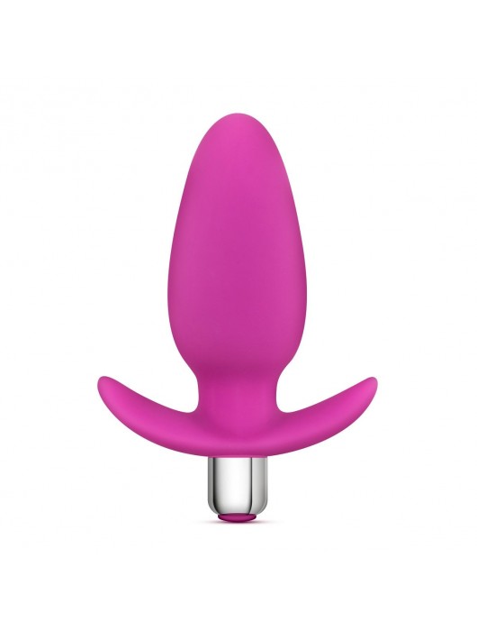 Розовая вибропробка Luxe Little Thumper - 12 см. - Blush Novelties